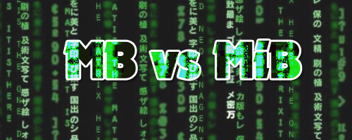 MB vs MiB