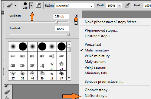 Načítání stopy