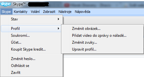 Skype změna přezdívky